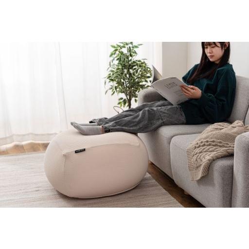 東谷(あずまや) ビーズクッション ベージュ GLK-601BE【メーカー直送品