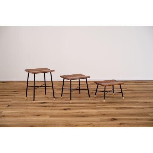 東谷(あずまや) スツール L ブラウン GT-413BR【メーカー直送品