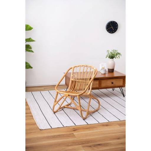 東谷(あずまや) ラタンチェア ナチュラル GUY-256【メーカー直送品