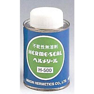 今季も再入荷 日本ヘルメチックス ヘルメシール H-500 300g 割り引き 灰色 無溶剤型ステンレス配管用シール剤 ハケ付缶入
