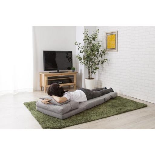 東谷(あずまや) エリス 3WAYソファベッド グレー LSS-18GY【メーカー