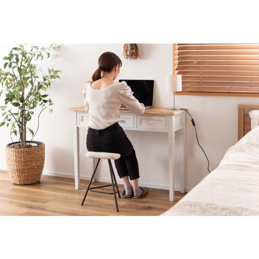東谷(あずまや) スツール アイボリー PC-14IV【メーカー直送品