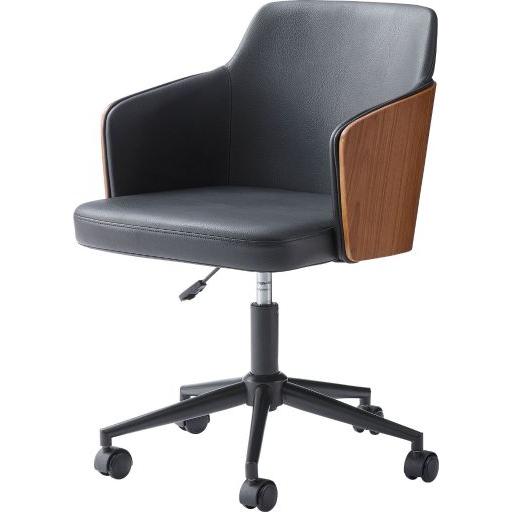 東谷(あずまや) デスクチェア ブラック PC-180BBK【メーカー直送品