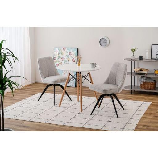 東谷(あずまや) 回転チェア ホワイト PC-181WH【メーカー直送品