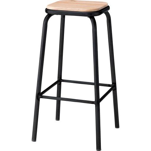 【メーカー直送】東谷 PC-67BK ハイスツール（ブラック） Azumaya 東谷(あずまや) ハイスツール ブラック PC-67BK【メーカー直送品