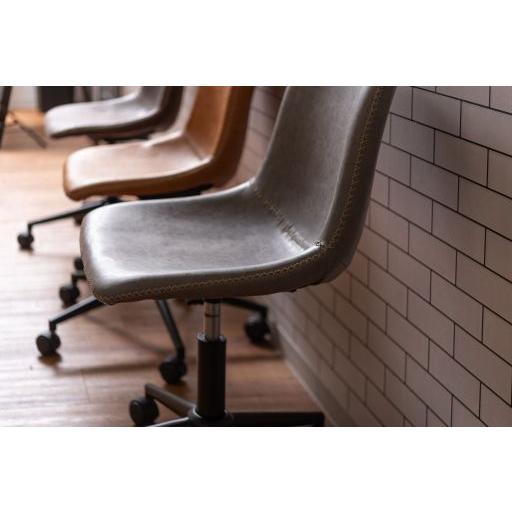 東谷(あずまや) デスクチェア キャメル PC-77CA【メーカー直送品