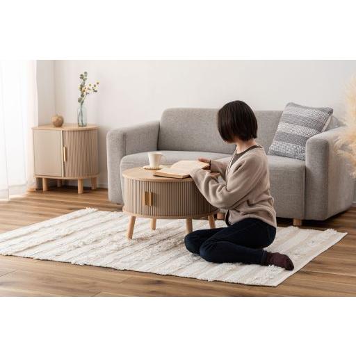 東谷(あずまや) センターテーブル ベージュ TAP-420BE【メーカー直送品