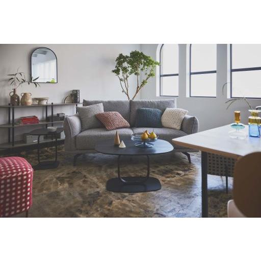 東谷(あずまや) サイドテーブル ブラック TEC-84BK【メーカー直送品