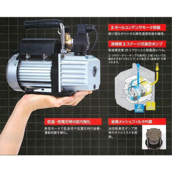アサダ 真空ポンプ 1.8CFM Eco WV210 : かんだ! Yahoo!店 - 通販
