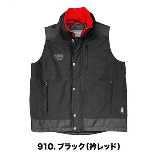 KNICKS（ニックス） 12504 ワークベスト（防寒） 黒リブ 赤リブ 在庫
