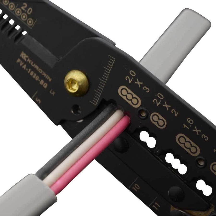 FUJIYA フジヤ 黒金 FVA-1630-BG 電工VAストリッパ : 神田機工店