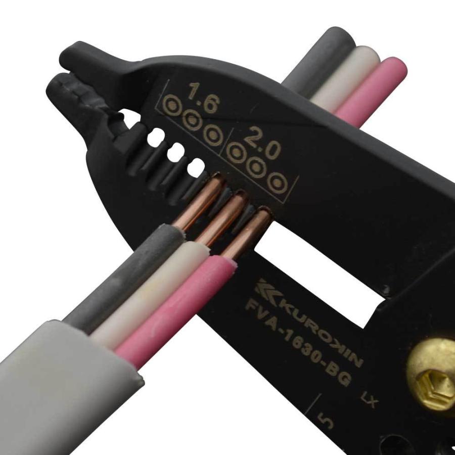 FUJIYA フジヤ 黒金 FVA-1630-BG 電工VAストリッパ : 神田機工店