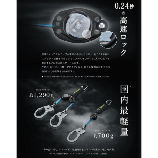 TITAN タイタン HL-HW-130-CC 小型軽量ロック機能付き巻取式 TITAN タイタン HL-HW-130-CC 小型軽量ロック機能付き巻取式