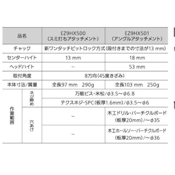 Panasonic(パナソニック)　EXENA　EZ9HX501　インパクト用アングルアタッチメント｜kandakikou｜04