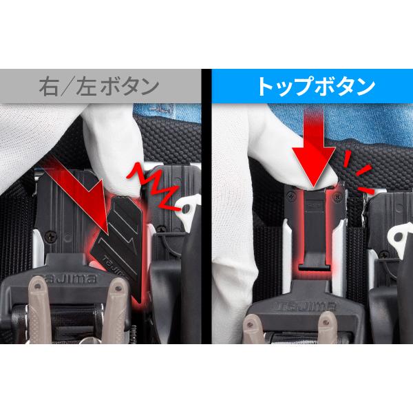 TAJIMA タジマ SFC-SHLD セフホルダー胴ベルト用 クリップ式 樹脂