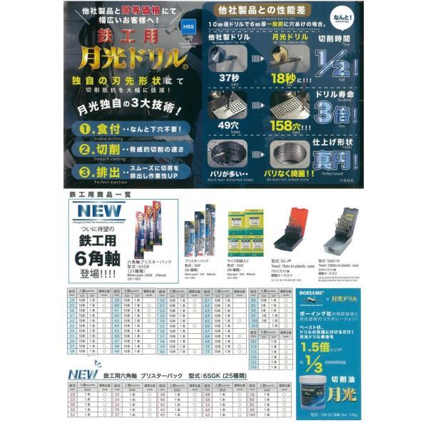 BIC TOOL ビック・ツール SGD7.0 鉄工用月光ドリル 袋(10本入 BIC TOOL ビック・ツール SGD7.0 鉄工用月光ドリル 袋(10本入