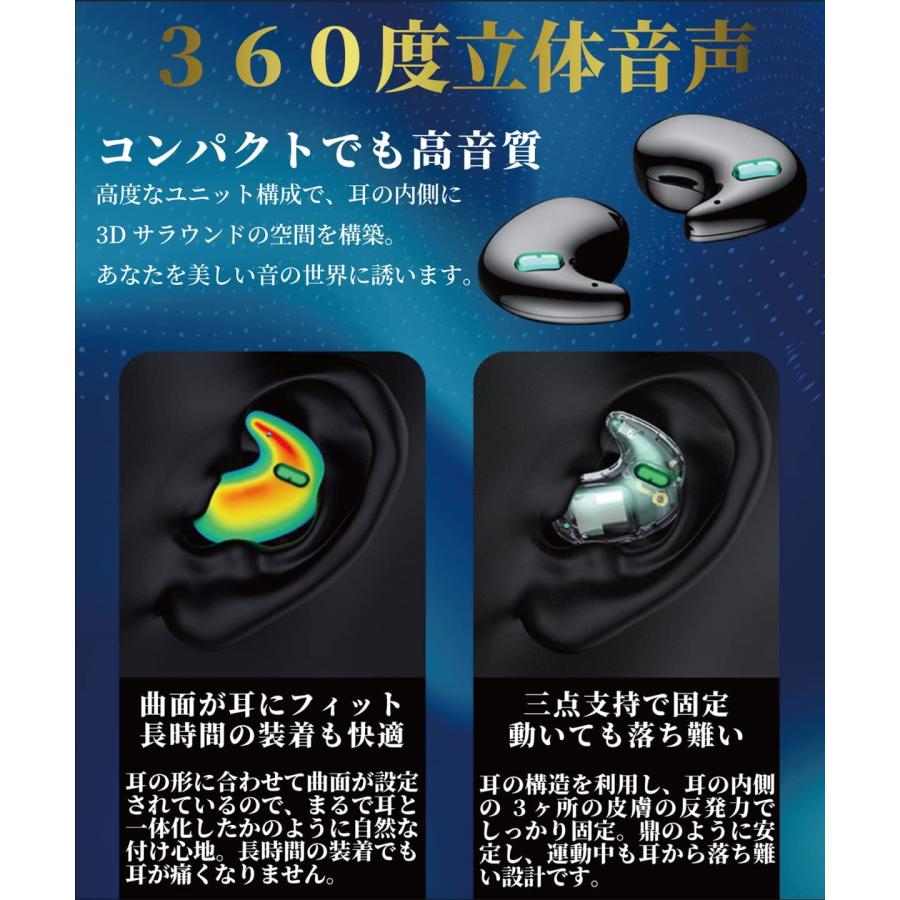 寝ホン 睡眠用イヤホン 痛くない ワイヤレス Bluetooth【睡眠改善インストラクター監修】｜kandar｜04