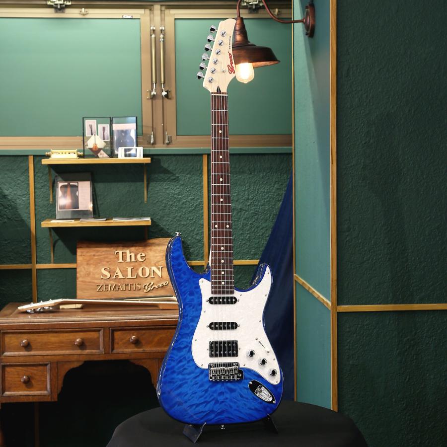 Greco（グレコ） エレキギター WS-ADV-G / QT, Aqua Blue 国産 日本製