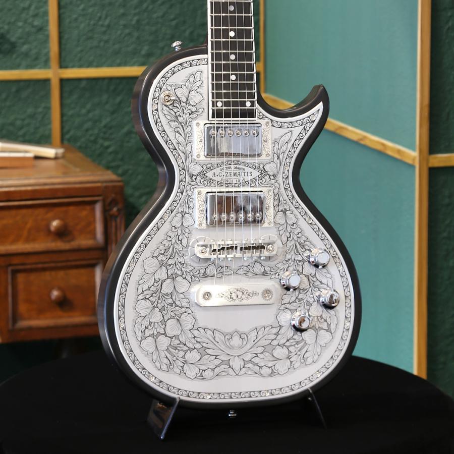 Zemaitis ゼマイティス エレキギター MFG-AC-24, Black Metal Fronts