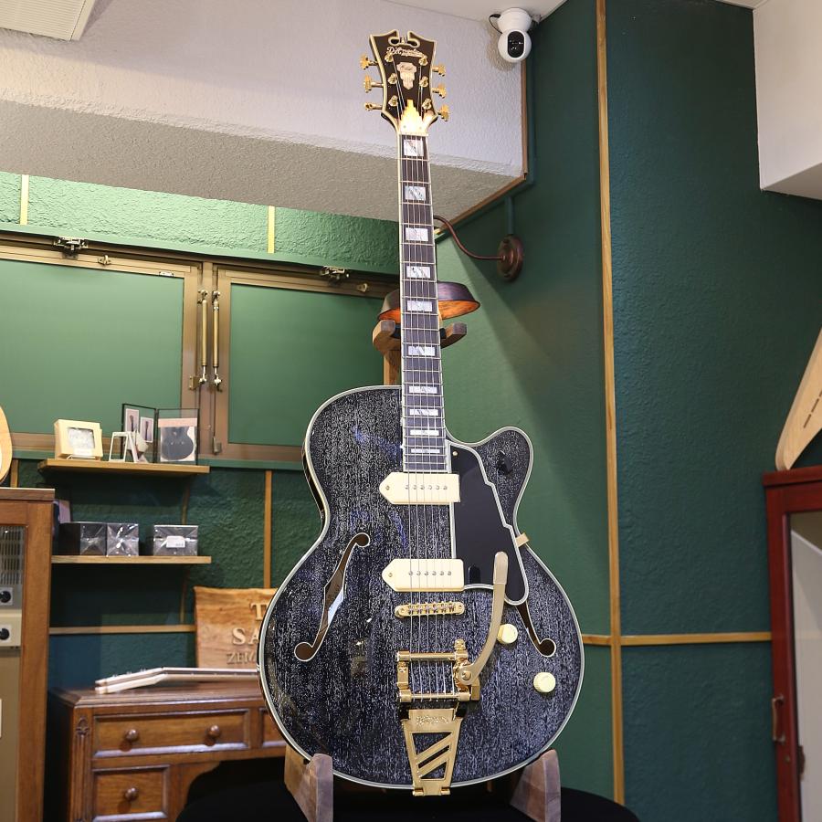 アウトレットセール D'Angelico ディアンジェリコ エレキ フルアコ Excel 59 Shield Tremolo Black Dog ダンカンPU P-90の画像