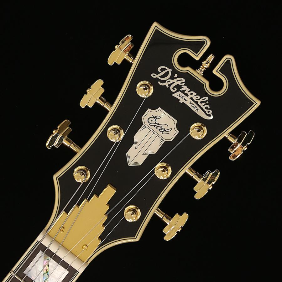 アウトレットセール D'Angelico ディアンジェリコ エレキ フルアコ Excel 59 Shield Tremolo Black Dog ダンカンPU P-90の画像
