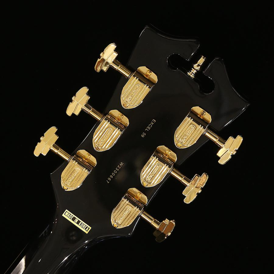 アウトレットセール D'Angelico ディアンジェリコ エレキ フルアコ Excel 59 Shield Tremolo Black Dog ダンカンPU P-90の画像