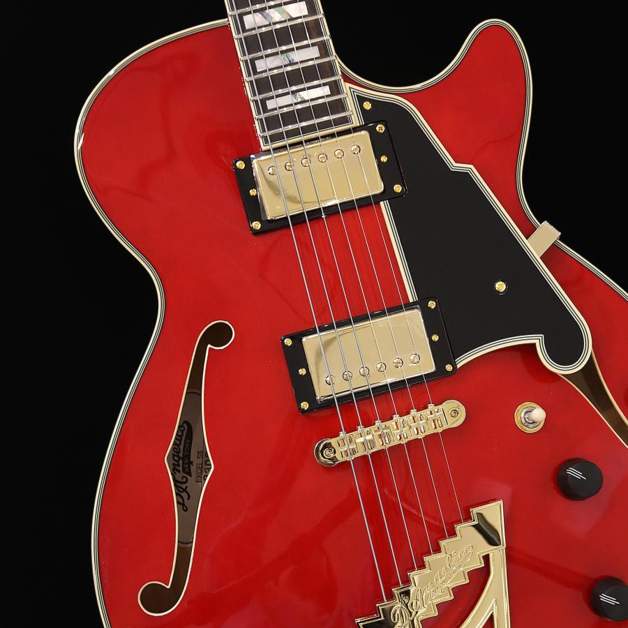 アウトレットセール D'Angelico ディアンジェリコ エレキギター セミアコ セミホロー Excel SS Trans Cherry ダンカンPUの画像