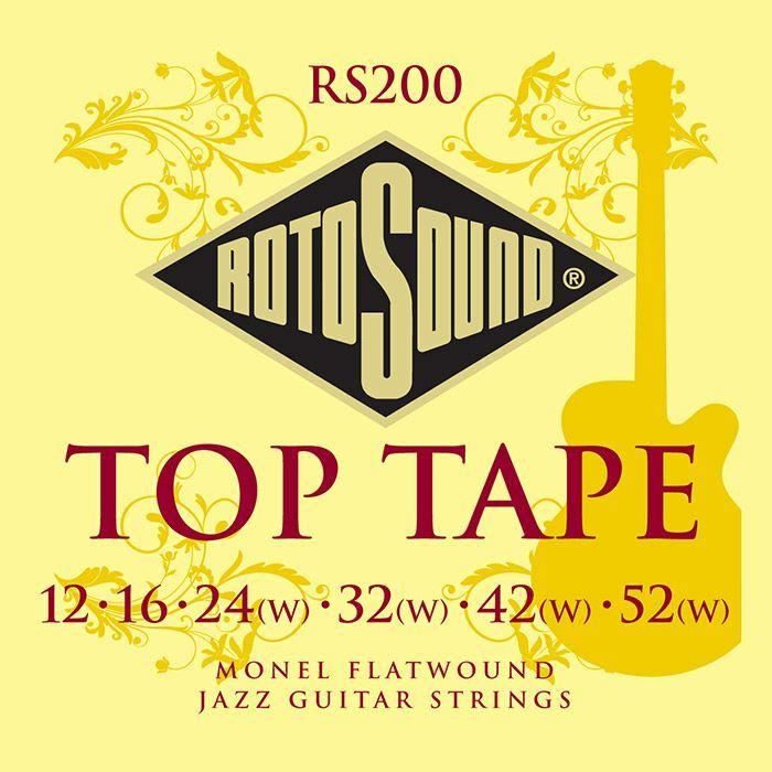 2個セット Rotosound ロトサウンド エレキギター弦 トップテープ「Top Tape Medium Monel Flatwound, RS200」 (.012-.052) ギター弦｜kandashokai｜02