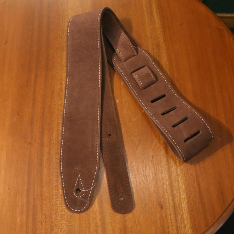 Renegade レネゲード Suede SD-BR ギターストラップ スエードレザー ブラウン 茶色