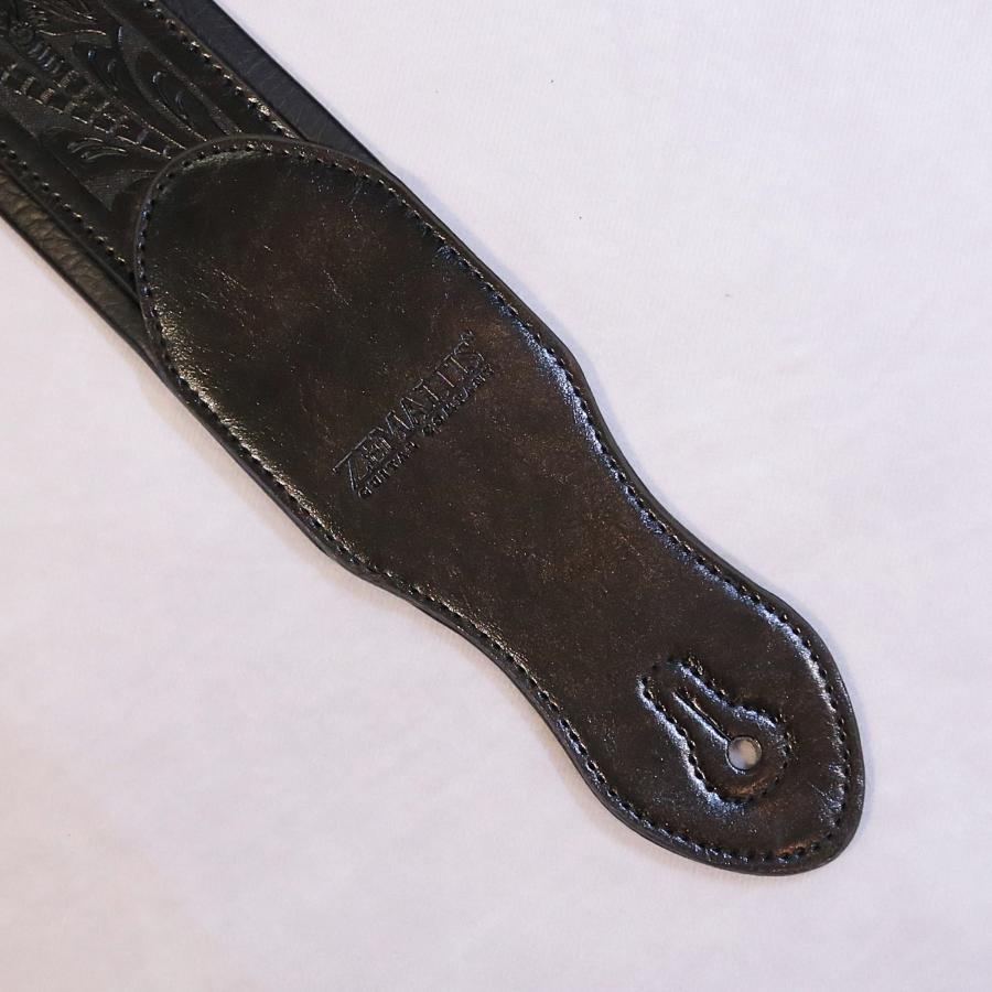 Zemaitis ゼマイティス ギターストラップ レザー Embossed Leather