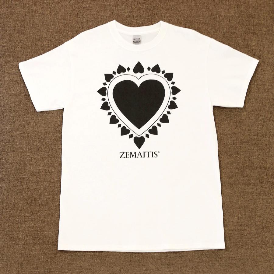 Tシャツ・カットソー HEART T-SHIRT ZEMAITIS ゼマイティス T-SHIRTS HEART WHT S メンズ Tシャツ S