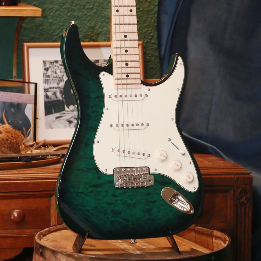Greco グレコ エレキギター WS-Quilt 3S Trancelucent Green / Maple