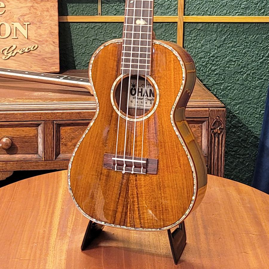 オハナウクレレ Ohana Ukuleles ウクレレ CK370G コンサートサイズ オール単板 ソリッド ハワイアンコア ハードケース付 Solid Hawaiian Koa