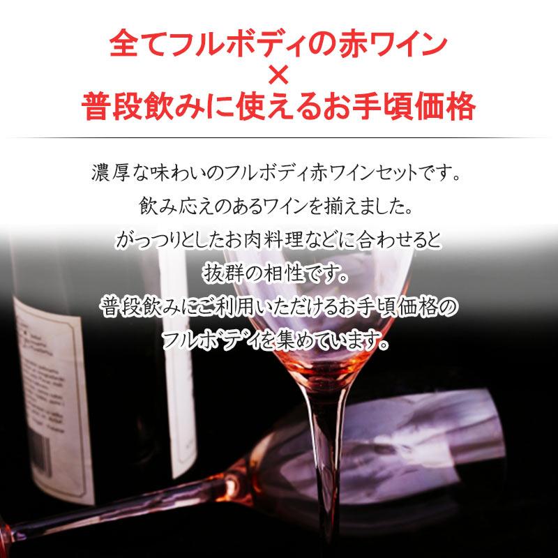 全てフルボディの赤ワインセット フルボディ 赤 ワイン セット ５本 wine set 父の日｜kandasyouten｜03