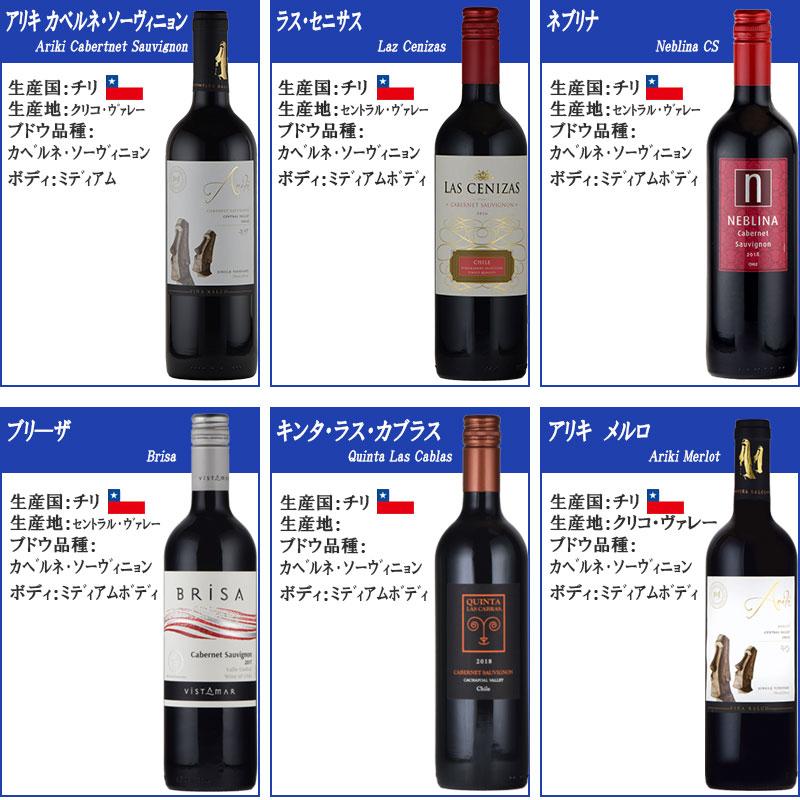 赤ワインセット チリワインセット ６本 チリワイン カベルネ・ソーヴィニヨン wine set 父の日｜kandasyouten｜04