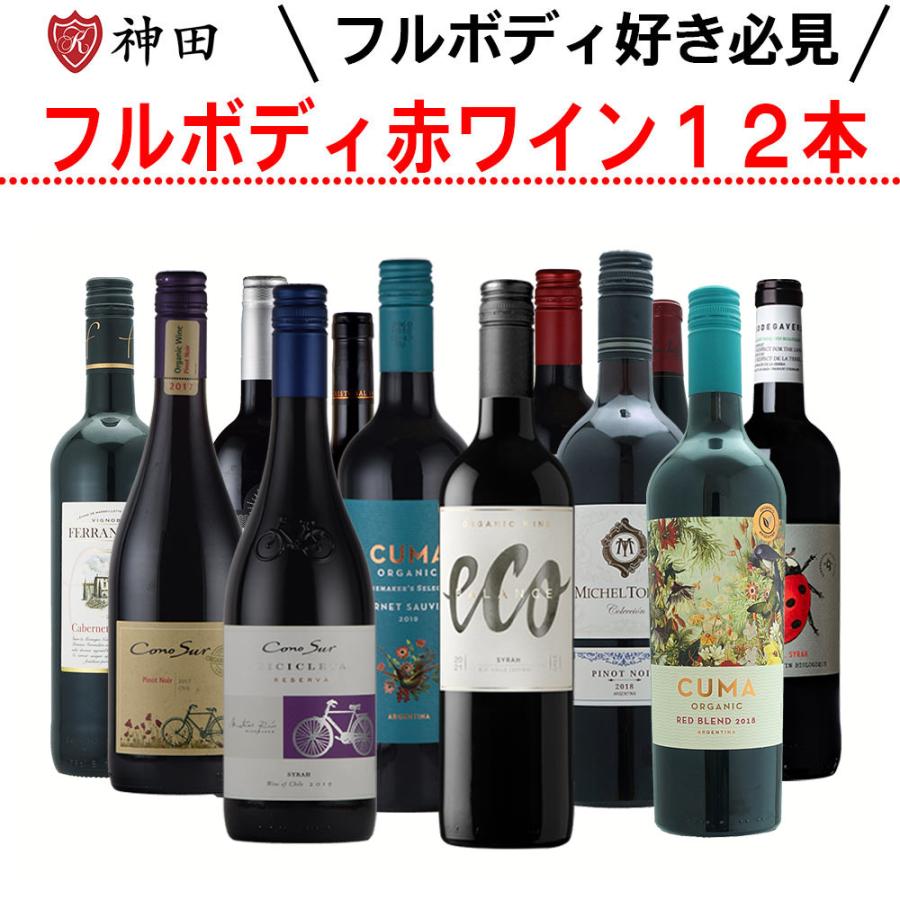 赤ワインセット 全てフルボディ 12本 飲み比べ オーガニック 赤ワインセット 全てフルボディ 12本 飲み比べ オーガニック