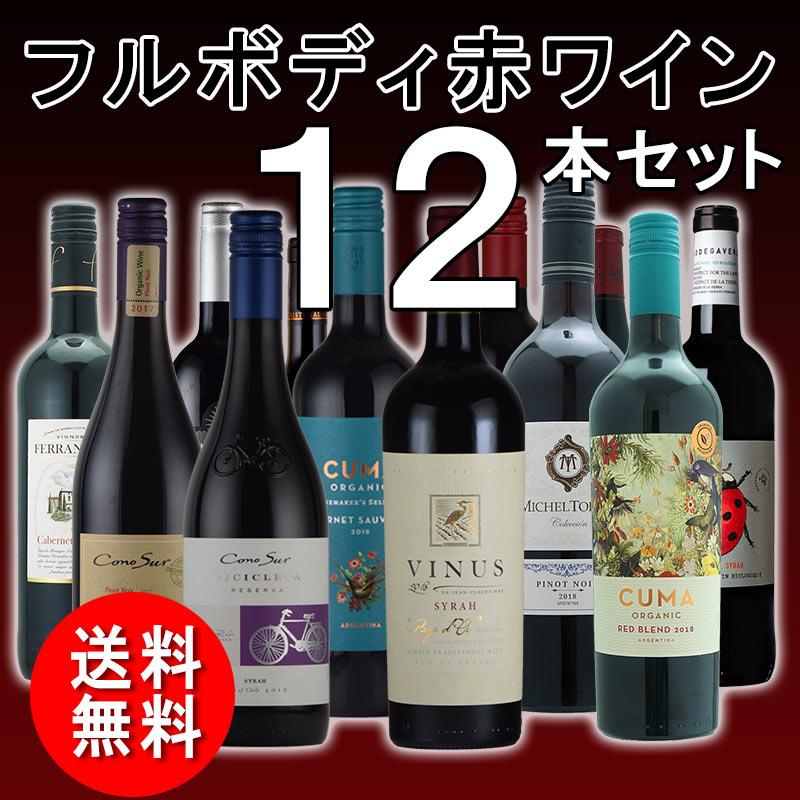 赤ワインセット 全てフルボディ 12本 飲み比べ オーガニック 赤ワインセット 全てフルボディ 12本 飲み比べ オーガニック
