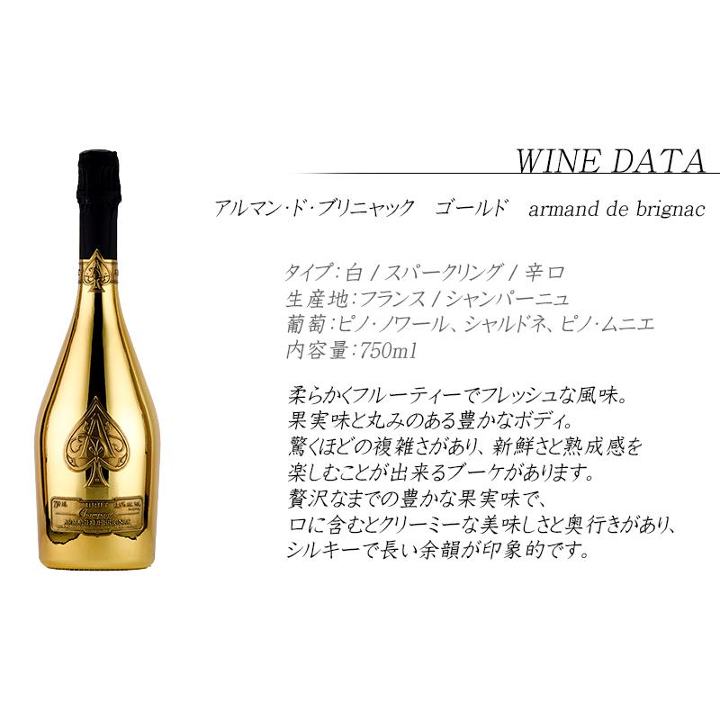 アルマン・ド・ブリニャック ゴールド シャンパン アルマンド 750ml