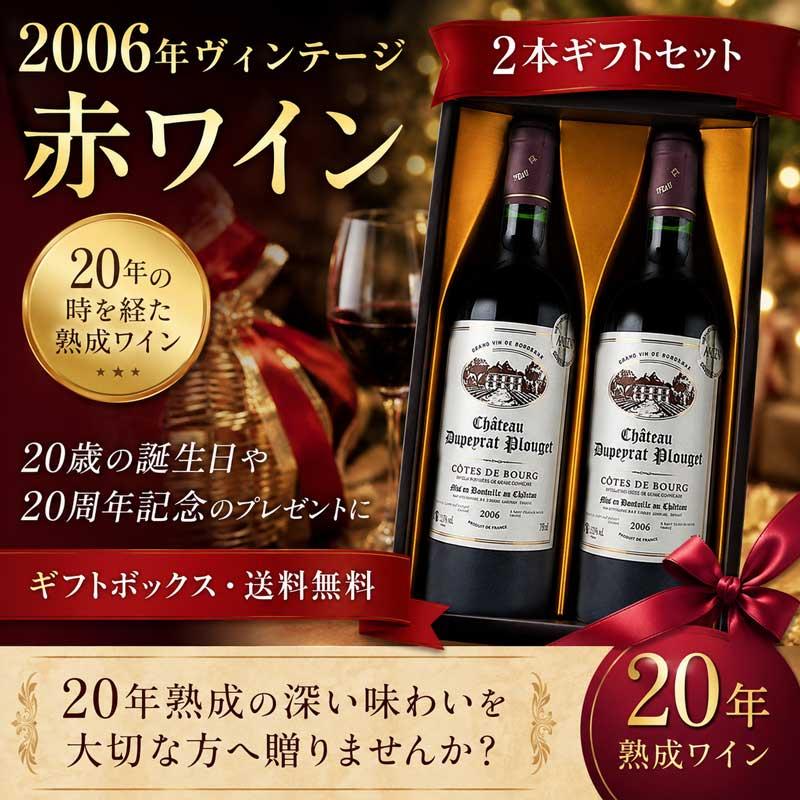 2026年に20歳の方へのプレゼント ワインギフトセット 赤ワイン 20歳 二
