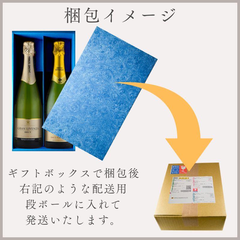 スパークリング ワイン ギフト 2本 セット スペイン カバ 辛口 極辛口