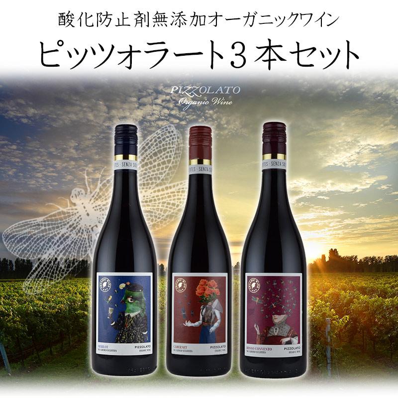 酸化防止剤無添加 オーガニック ピッツォラート 飲み比べ 赤ワイン３本セット イタリア｜kandasyouten｜02