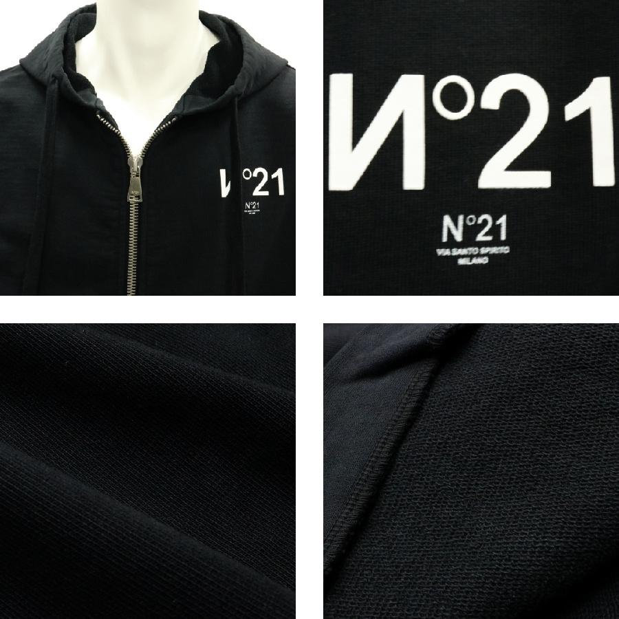【セール 50%オフ】 ヌメロ N°21 ヌメロヴェントゥーノ ジップパーカー ブラック 国内正規品 | N°21 | 02