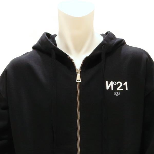 【セール 50%オフ】 ヌメロ N°21 ヌメロヴェントゥーノ ジップパーカー ブラック 国内正規品 | N°21 | 07
