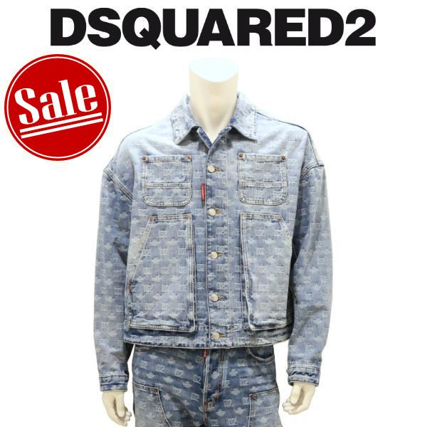 【セール 30%オフ】 ディースクエアード DSQUARED2 ライトウォッシュ デニムジャケット モノグラム ロゴ 国内正規品 | DSQUARED2