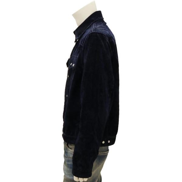 【セール 30%オフ】 ディースクエアード ジャケット DSQUARED2 コーデュロイ フロック加工 デニムジャケット ネイビー 国内正規品 | DSQUARED2 | 03