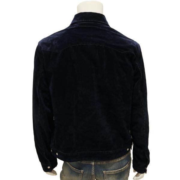 【セール 30%オフ】 ディースクエアード ジャケット DSQUARED2 コーデュロイ フロック加工 デニムジャケット ネイビー 国内正規品 | DSQUARED2 | 04