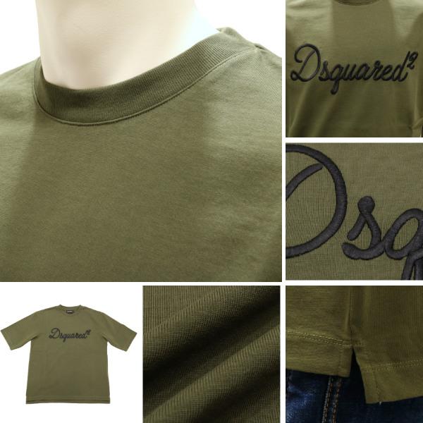 【2026年春夏】 ディースクエアード DSQUARED2 Tシャツ 半袖 ロゴ 刺繍 ルーズフィット グリーン 国内正規品 | DSQUARED2 | 02