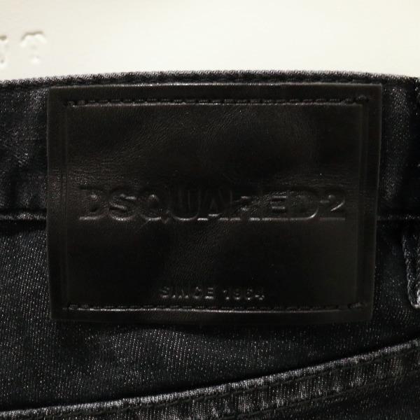 【2025-26年秋冬】 ディースクエアード ジーンズ DSQUARED2 デニム トラックデニムパンツ ブラック 国内正規品の画像