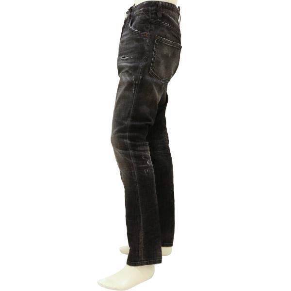 【2026年春夏】 ディースクエアード ジーンズ DSQUARED2 デニム BLACK FOG WASH TEDDY TIDY BIKER タイディバイカー ブラック 国内正規品の画像
