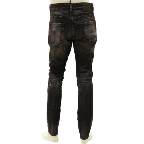 【2026年春夏】 ディースクエアード ジーンズ DSQUARED2 デニム BLACK FOG WASH TEDDY TIDY BIKER タイディバイカー ブラック 国内正規品の画像